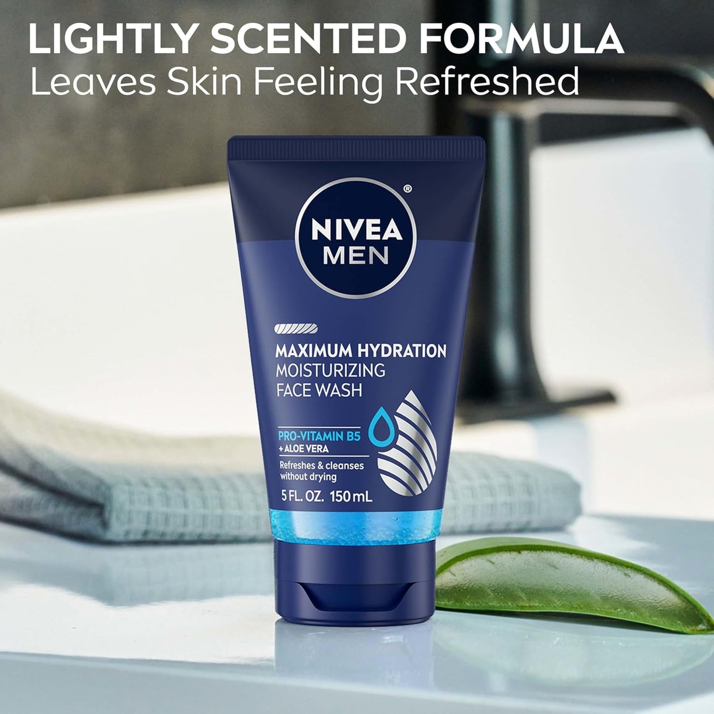 Maximum Hydration Moisturizing Face Wash with Aloe Vera, 5 Fl Oz Tube
